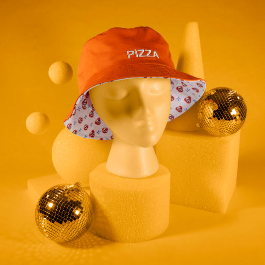 Pizza John Reversible Bucket Hat