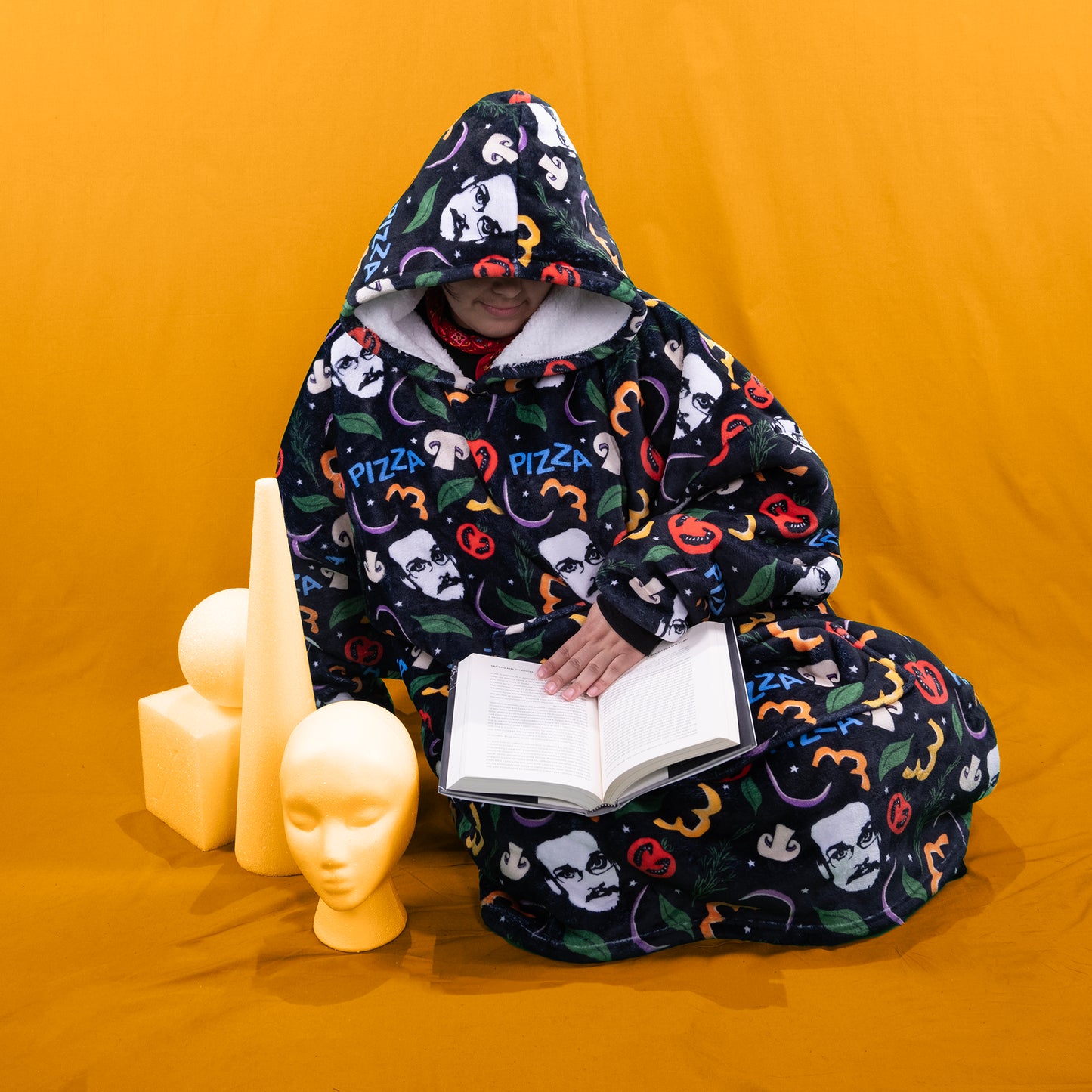 Pizza John Blanket Hoodie