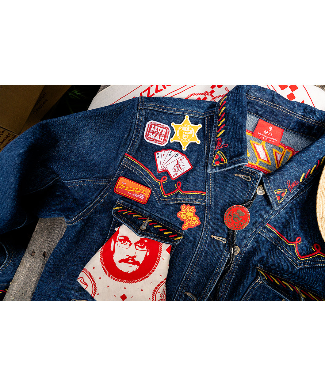 Pizza John Jean Jacket