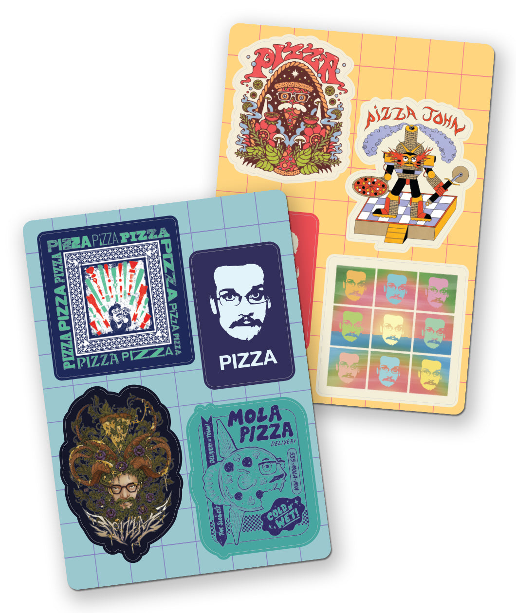 Pizza John Sticker Packs (All Years)