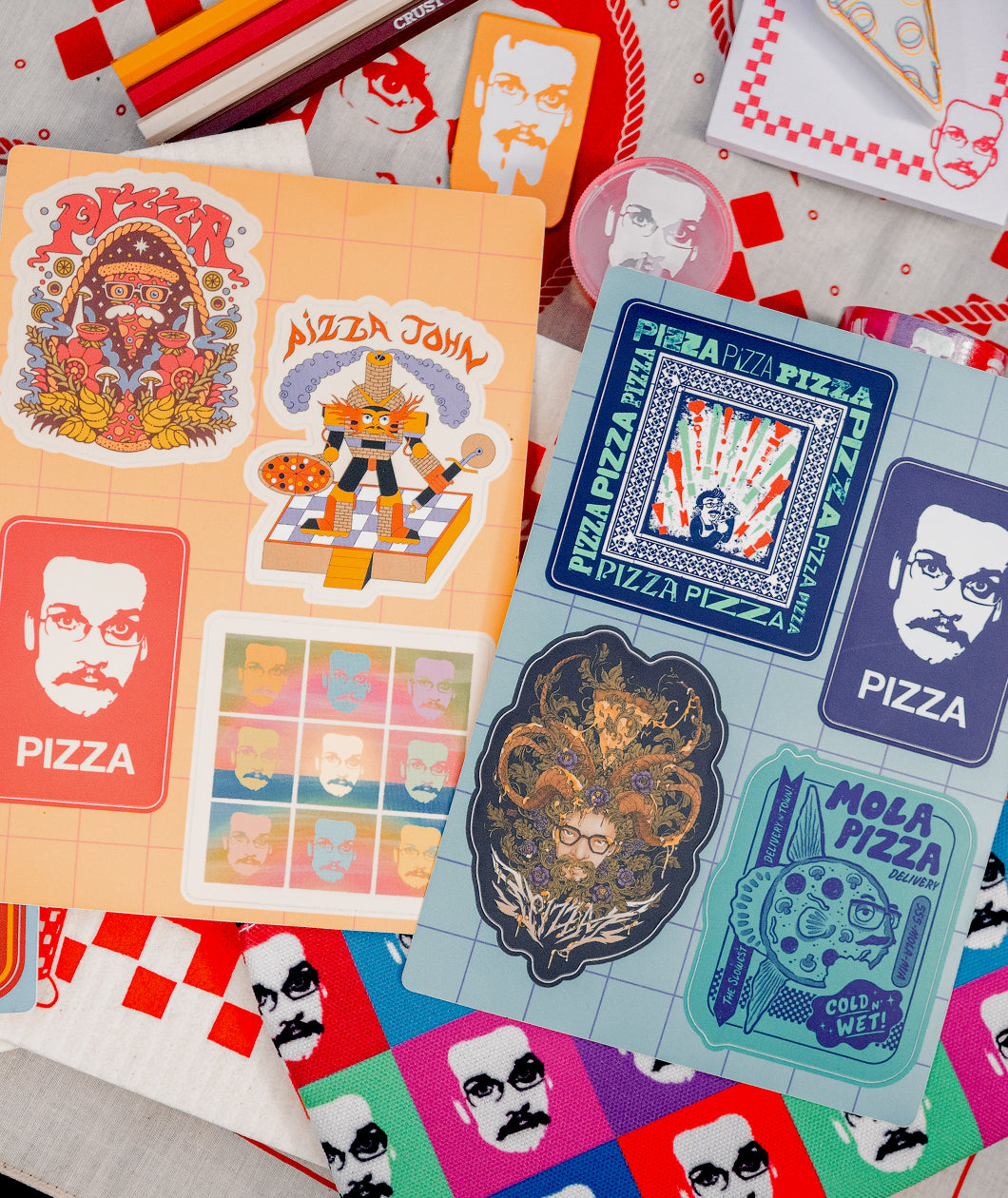 Pizza John Sticker Packs (All Years)