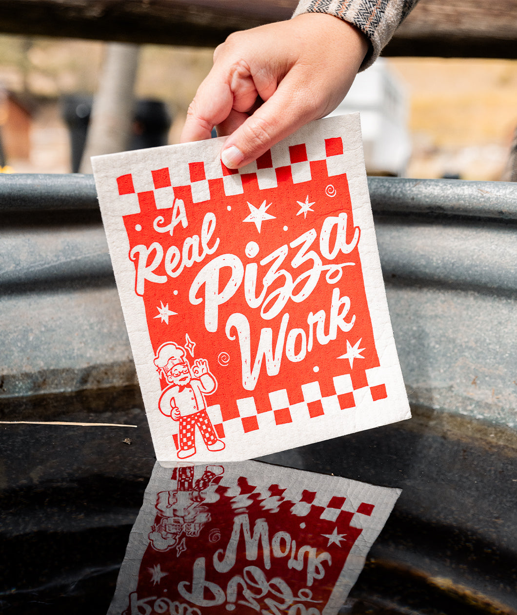 Pizza John Swedish Dish Cloth